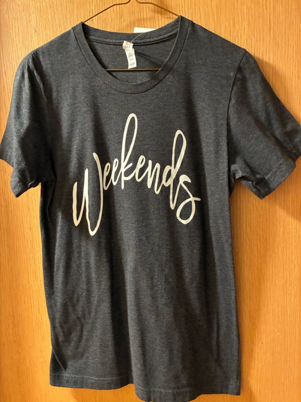 Bella+Canvas Charcoal 'Weekends' Graphic Tee